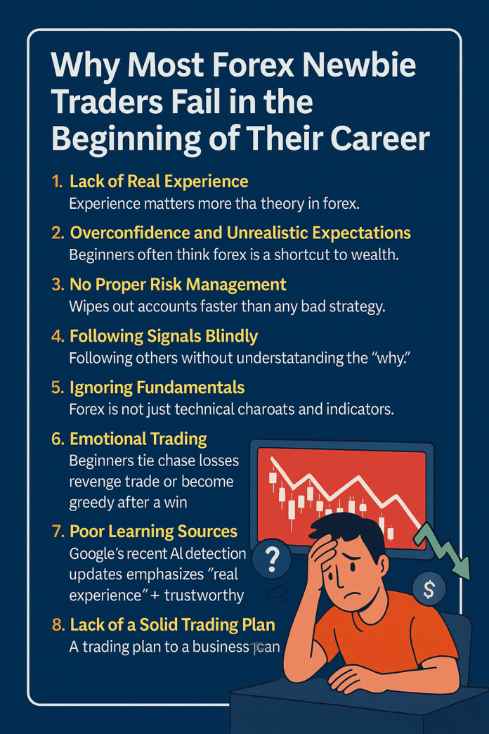 Why Most Forex Newbie Traders Fail in the Beginning of Their Career