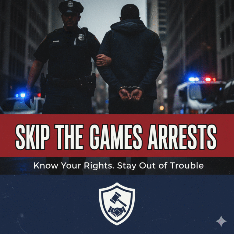Skip the Games Arrests
