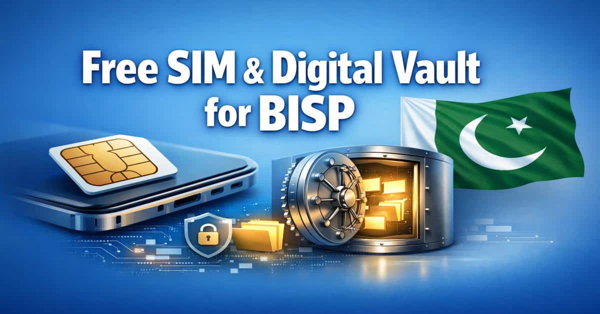 Free SIM & Digital Vault for BISP