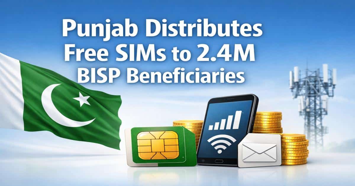 Punjab Distributes Free SIMs to 2.4M BISP Beneficiaries