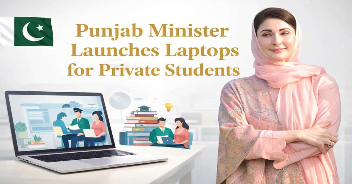 Punjab Minister Launches Laptops for Private Students